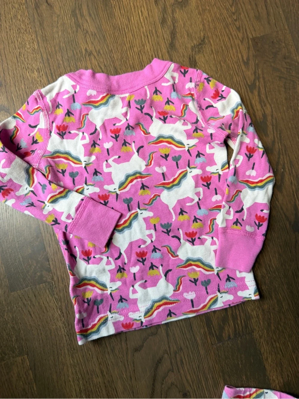 Hanna Andersson Pink Unicorn Pattern Pajama Set